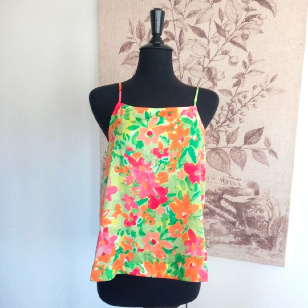 NWT SANCTUARY FLORAL SATIN CAMISOLE SIZE M - Picture 3 of 10